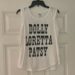 Dolly Loretta Patsy tank. Size large. NWOT